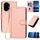 Per Honor 300 YX0070 Custodia in pelle con fibbia in fibra di carbonio e cordino (rosa) Per Honor 300 YX0070 Custodia in pelle con fibbia in fibra di carbonio e cordino (rosa)