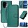 Custodia per telefono in pelle con fibbia in fibra di carbonio per Honor 300 YX0070 con cordino (verde scuro) Custodia per telefono in pelle con fibbia in fibra di carbonio per Honor 300 YX0070 con cordino (verde scuro)