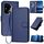 Per Honor 300 Pro / Honor 300 Ultra YX0070 Custodia in pelle con fibbia in fibra di carbonio e cordino (blu reale) Per Honor 300 Pro / Honor 300 Ultra YX0070 Custodia in pelle con fibbia in fibra di carbonio e cordino (blu reale)
