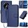 Custodia per telefono in pelle con fibbia in fibra di carbonio per Honor Magic7 YX0070 con cordino (blu reale) Custodia per telefono in pelle con fibbia in fibra di carbonio per Honor Magic7 YX0070 con cordino (blu reale)