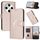 Per OPPO Find X8 Pro Custodia in pelle con fibbia a motivo triangolare (oro rosa) Per OPPO Find X8 Pro Custodia in pelle con fibbia a motivo triangolare (oro rosa)