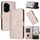Per Honor 300 Pro / Honor 300 Ultra Custodia in pelle con fibbia a motivo triangolare (oro rosa) Per Honor 300 Pro / Honor 300 Ultra Custodia in pelle con fibbia a motivo triangolare (oro rosa)