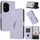 Per Honor 300 Pro / Honor 300 Ultra Custodia in pelle con fibbia a motivo triangolare (viola chiaro) Per Honor 300 Pro / Honor 300 Ultra Custodia in pelle con fibbia a motivo triangolare (viola chiaro)