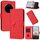 Custodia per telefono in pelle con fibbia a triangolo per Honor Magic7 (rosso) Custodia per telefono in pelle con fibbia a triangolo per Honor Magic7 (rosso)