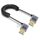 Cavo HDMI 2.1 coassiale a spirale da 0,7 m 8K 48 Gbps, porta: gomito destro-destro Cavo HDMI 2.1 coassiale a spirale da 0,7 m 8K 48 Gbps, porta: gomito destro-destro