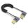 Cavo HDMI 2.1 coassiale a spirale da 0,7 m 8K 48 Gbps, porta: gomito destro-sinistro Cavo HDMI 2.1 coassiale a spirale da 0,7 m 8K 48 Gbps, porta: gomito destro-sinistro