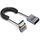 Cavo HDMI 2.1 coassiale a spirale da 0,7 m 8K 48 Gbps, porta: gomito verso il basso da maschio a femmina
