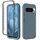 Per Google Pixel 9 Pro XL Custodia antiurto trasparente sfumata in PC + TPU per telefono (nero)