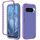 Per Google Pixel 9 / 9 Pro Custodia antiurto trasparente sfumata in PC + TPU per telefono (viola)