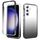 Per Samsung Galaxy S23 FE 5G Custodia antiurto trasparente sfumata in PC + TPU per telefono (nero) Per Samsung Galaxy S23 FE 5G Custodia antiurto trasparente sfumata in PC + TPU per telefono (nero)