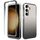Per Samsung Galaxy S24+ 5G Custodia antiurto trasparente sfumata in PC + TPU per telefono (nero) Per Samsung Galaxy S24+ 5G Custodia antiurto trasparente sfumata in PC + TPU per telefono (nero)