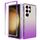 Per Samsung Galaxy S24 Ultra 5G Custodia antiurto trasparente sfumata in PC + TPU per telefono (viola)