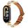 Per Xiaomi Smart Band 9/8 Cinturino in pelle con diamanti in metallo (marrone dorato) Per Xiaomi Smart Band 9/8 Cinturino in pelle con diamanti in metallo (marrone dorato)