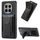 Custodia per telefono cellulare con supporto elastico pieghevole in fibra di carbonio per Honor Magic7 Pro (nero) Custodia per telefono cellulare con supporto elastico pieghevole in fibra di carbonio per Honor Magic7 Pro (nero)