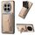 Custodia per telefono cellulare con supporto elastico pieghevole in fibra di carbonio per Honor Magic7 Pro (cachi) Custodia per telefono cellulare con supporto elastico pieghevole in fibra di carbonio per Honor Magic7 Pro (cachi)