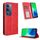 Per vivo Y19s 4G Custodia per telefono in pelle con fibbia magnetica e texture retrò (rosso)