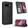 Per Google Pixel 9a Custodia per telefono in pelle con fibbia magnetica e texture retrò (nero)