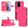 Custodia in pelle magnetica con chiusura a scatto per Honor 300 Skin Feel (rosso rosa) Custodia in pelle magnetica con chiusura a scatto per Honor 300 Skin Feel (rosso rosa)