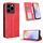 Per Ulefone Note 20 Pro Custodia per telefono in pelle con fibbia magnetica e texture retrò (rosso)