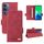 Per vivo Y19s Custodia in pelle con chiusura magnetica (rosso)