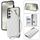 Per Samsung Galaxy S24 5G Rhombic Dual Buckle Card Slots Custodia per telefono con cordino (bianco) Per Samsung Galaxy S24 5G Rhombic Dual Buckle Card Slots Custodia per telefono con cordino (bianco)
