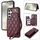 Per Samsung Galaxy S24 FE 5G Rhombic Dual Buckle Card Slots Custodia per telefono con cordino (rosso vino) Per Samsung Galaxy S24 FE 5G Rhombic Dual Buckle Card Slots Custodia per telefono con cordino (rosso vino)