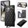 Per Samsung Galaxy S22 Ultra 5G Rhombic Dual Buckle Card Slots Custodia per telefono con cordino (nero) Per Samsung Galaxy S22 Ultra 5G Rhombic Dual Buckle Card Slots Custodia per telefono con cordino (nero)