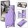 Per Samsung Galaxy S22 Ultra 5G Rhombic Dual Buckle Card Slots Custodia per telefono con cordino (viola) Per Samsung Galaxy S22 Ultra 5G Rhombic Dual Buckle Card Slots Custodia per telefono con cordino (viola)