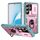 Per Samsung Galaxy S25 Ultra 5G Custodia per telefono ibrida in TPU con supporto scorrevole Camshield con supporto (verde + rosa) Per Samsung Galaxy S25 Ultra 5G Custodia per telefono ibrida in TPU con supporto scorrevole Camshield con supporto (verde + rosa)