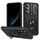 Per Samsung Galaxy S25 5G Custodia per telefono ibrida in TPU con supporto scorrevole Camshield (nero)