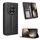 Custodia per telefono in pelle con fibbia magnetica For Honor Magic7 (nera)