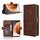 Per Tecno Camon 30S 4G / 30S Pro 4G Custodia in pelle con texture in vitello e slot per schede (marrone)