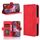 Per Google Pixel 9a Custodia in pelle con slot per schede e texture in vitello (rosso) Per Google Pixel 9a Custodia in pelle con slot per schede e texture in vitello (rosso)