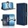 Per OPPO Find X8 Custodia in pelle con slot per schede e texture in vitello (blu) Per OPPO Find X8 Custodia in pelle con slot per schede e texture in vitello (blu)