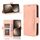 Custodia per telefono in pelle con slot per schede e texture in vitello per Honor Magic7 (rosa) Custodia per telefono in pelle con slot per schede e texture in vitello per Honor Magic7 (rosa)