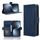 Custodia per telefono in pelle con slot per schede e texture in vitello per Honor Magic7 Pro (blu) Custodia per telefono in pelle con slot per schede e texture in vitello per Honor Magic7 Pro (blu)