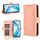 Custodia in pelle per telefono cellulare con slot per schede in pelle di vitello per Honor X5b 4G (rosa) Custodia in pelle per telefono cellulare con slot per schede in pelle di vitello per Honor X5b 4G (rosa)
