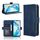 Custodia per telefono in pelle con slot per schede e texture in vitello per Honor X5b 4G (blu) Custodia per telefono in pelle con slot per schede e texture in vitello per Honor X5b 4G (blu)