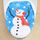 Fancy Christmas Decoration Branch Branch Snowman Wilet Coperchio, dimensioni: 48 x 43 cm Fancy Christmas Decoration Branch Branch Snowman Wilet Coperchio, dimensioni: 48 x 43 cm
