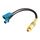 Cavo da 15 cm RCA femmina a FAKRA maschio + FAKRA Z tipo femmina RG174 Cavo con molla Cavo da 15 cm RCA femmina a FAKRA maschio + FAKRA Z tipo femmina RG174 Cavo con molla