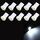 10 PCS T10 8 LED Lampadina di segnalazione per auto (luce bianca)