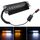 8W 800LM 8 LED Bianco + Luce gialla 3 modalità Angolo regolabile Flash strobo per auto Dash Lampada di avvertimento luce di emergenza con ventose, DC 12V