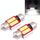 2 PCS 31mm 2.5W 180LM Luce bianca 6 LED SMD 2835 CANBUS Luci di lettura targa Lampadina per auto