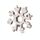 18-in-1 multi-strumento portatile esterno ottagonale fiocco di neve EDC chiave per utensili mini cacciavite (bianco)