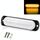 DC12V-24V / 18W Spia lampeggiante stroboscopica di emergenza per camion per auto 6 LED Luci laterali ultrasottili (gialle)