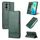 Per Vivo S15 AZNS Case di telefono in pelle di vitello magnetico (verde scuro) Per Vivo S15 AZNS Case di telefono in pelle di vitello magnetico (verde scuro)