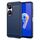 Per Asus Zenfone 9 Custodia in TPU in fibra di carbonio spazzolata (blu)