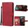 Custodia per cellulare in pelle per Nokia XR21 (rossa)