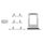 Vassoio SIM Card + Vassoio SIM Card + Tasti Laterali per iPhone 14 Pro (Argento) Vassoio SIM Card + Vassoio SIM Card + Tasti Laterali per iPhone 14 Pro (Argento)