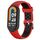 Per Xiaomi Mi Band 8 cinturino in silicone con spina in acciaio bicolore (rosso nero) Per Xiaomi Mi Band 8 cinturino in silicone con spina in acciaio bicolore (rosso nero)